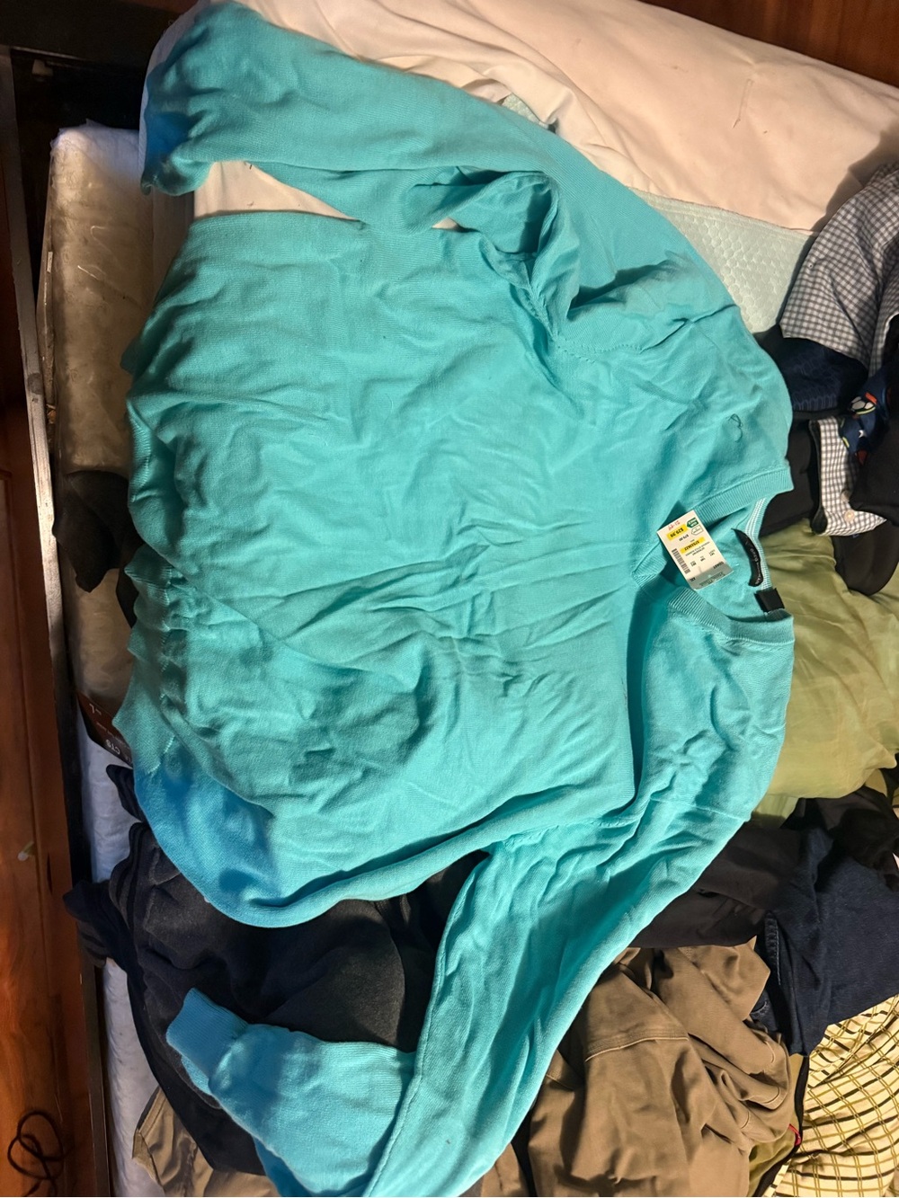 Greg Norman Collection Teal Pullover Sweater